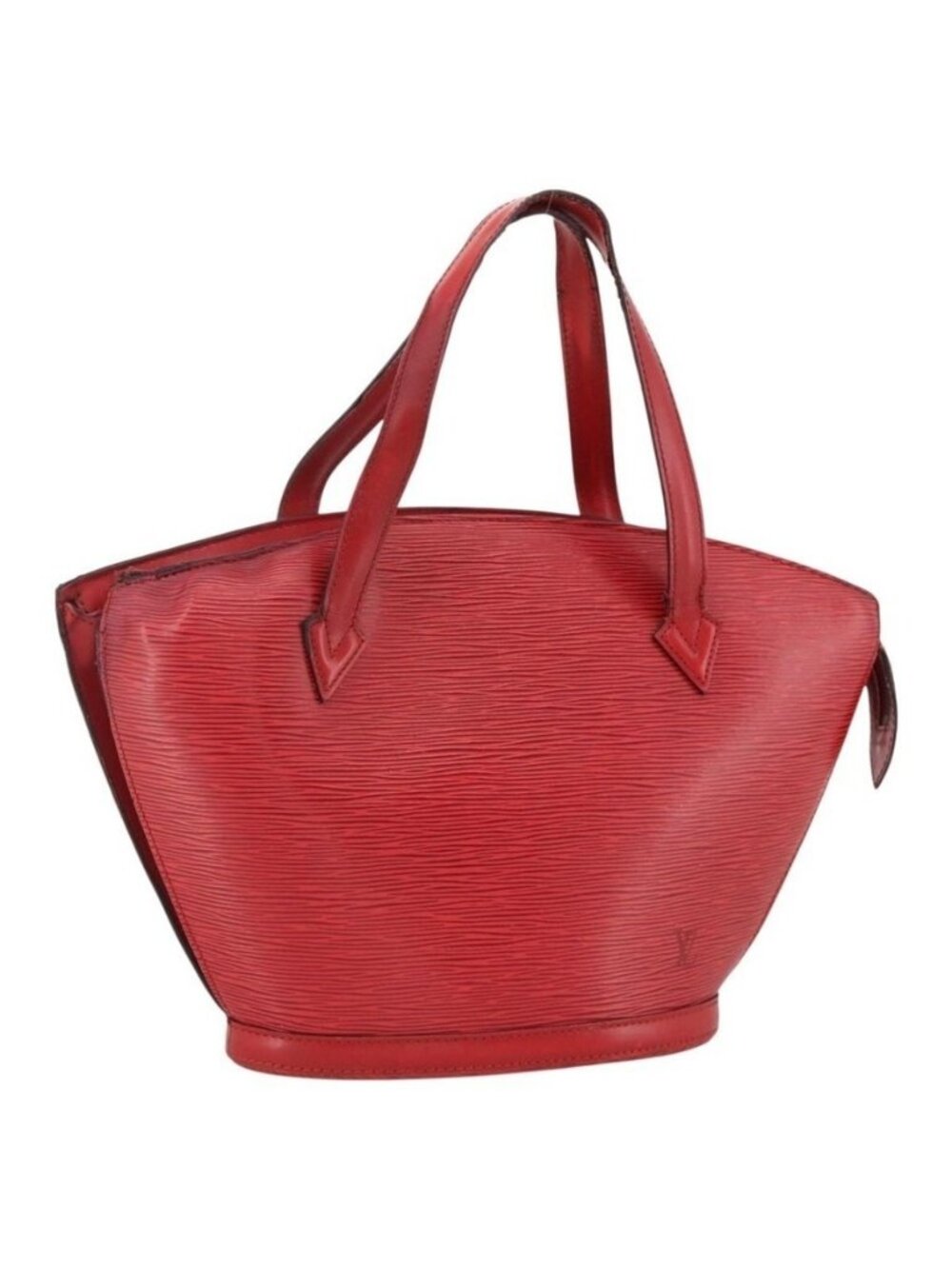 Authentic LOUIS VUITTON Epi Saint Jacques Shopping Shoulder Bag Red M52277 LV